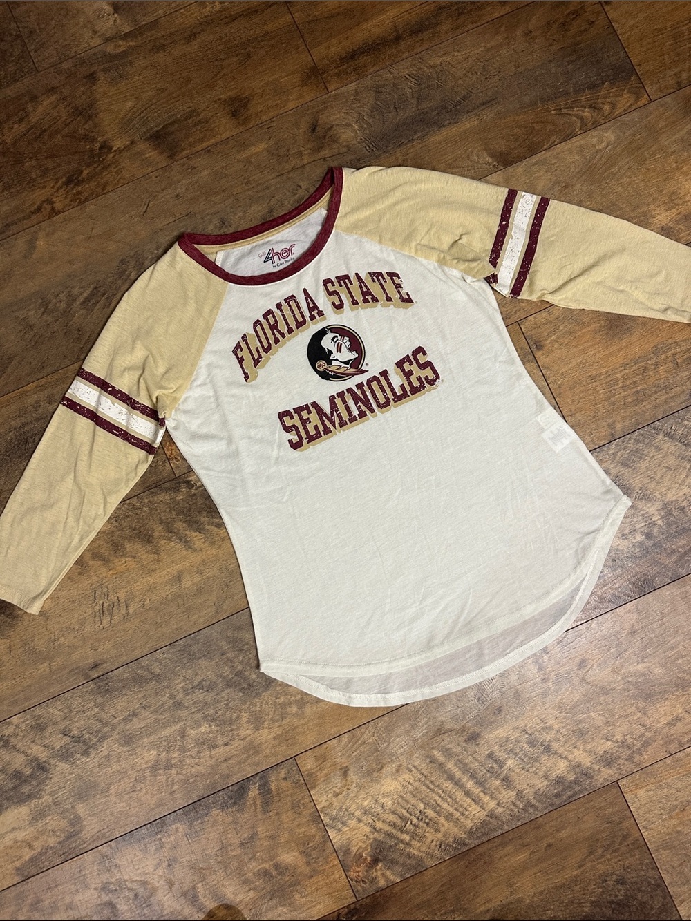 4HER FSU Seminoles Raglan Tee - Size M, EUC